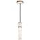 Kane 5" Wide Matte Daisy Finish Modern Brass Accent Pendant