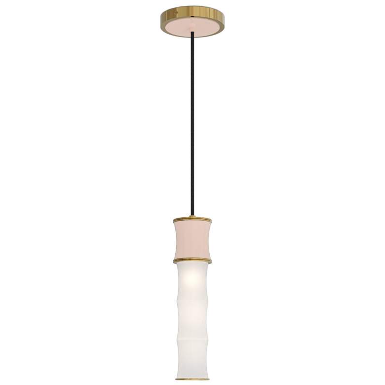 Image 1 Kane 5" Wide Rose Water Finish Modern Brass Accent Pendant