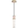 1_Kane 5" Wide Rose Water Finish Modern Brass Accent Pendant