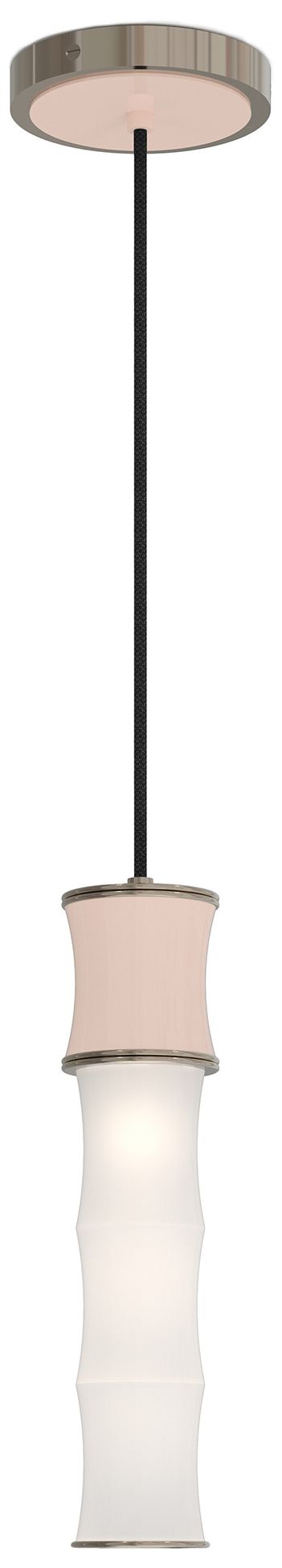 Kane 5" Wide Rose Water Finish Polished Nickel Accent Pendant Made to Order