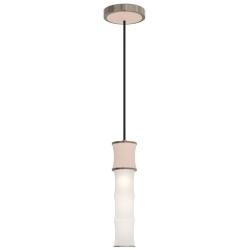 Kane 5" Wide Rose Water Finish Polished Nickel Accent Pendant