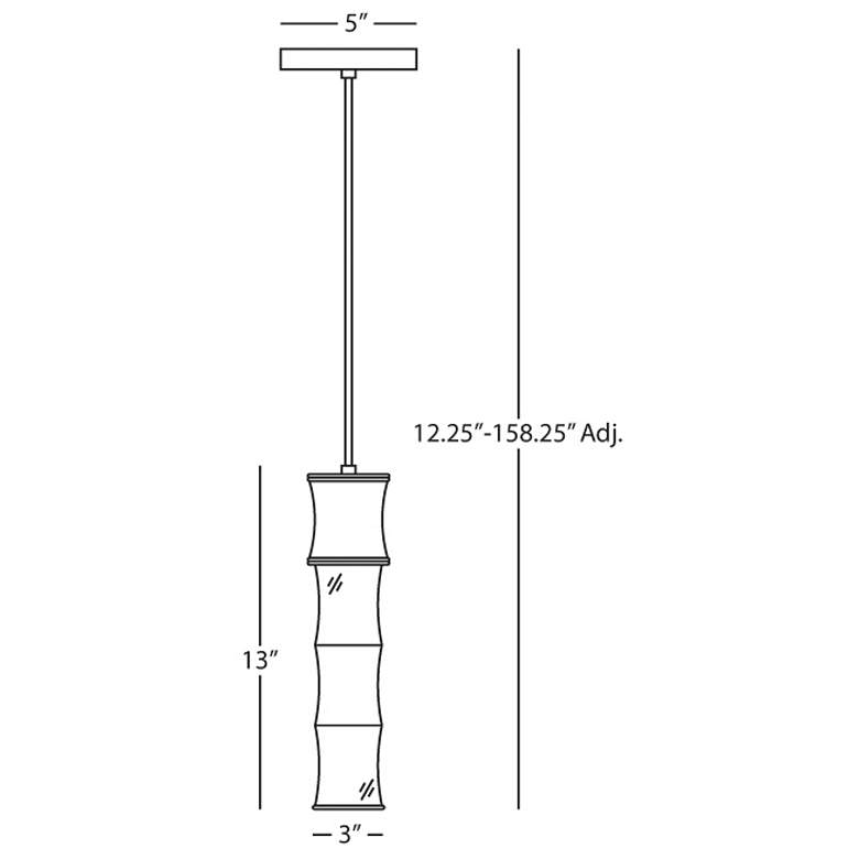 Image 2 Kane 5" Wide Smokey Taupe Finish Polished Nickel Accent Pendant more views