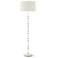 Kane 64.5"H Daisy And Nickel Floor Lamp w/ Daisy Painted Shade