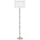 Kane 64.5"H Matte Celadon Polished Nickel Floor Lamp w/ Ascot White Shade