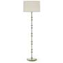 1_Kane 64.5" High Celadon Modern Brass Finish Floor Lamp with Fondine Shade