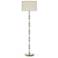 Kane 64.5" High Celadon Modern Brass Finish Floor Lamp with Fondine Shade