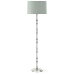 Kane 64.5" High Celadon Polished Nickel Finish Floor Lamp w/ Celadon Shade