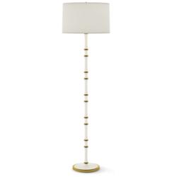 Kane 64.5" High Daisy And Modern Brass Floor Lamp