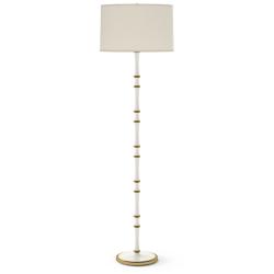 Kane 64.5" High Daisy Modern Brass Finish Floor Lamp with Fondine Shade