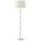 Kane 64.5" High Daisy Polished Nickel Finish Floor Lamp with Celadon Shade