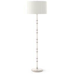 Kane 64.5" High Daisy Polished Nickel Finish Floor Lamp with Celadon Shade