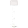 1_Kane 64.5" High Daisy Polished Nickel Floor Lamp w/ Ascot White Shade