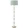 Kane 64.5" High Matte Celadon Modern Brass Floor Lamp w/ Celadon Shade