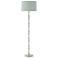 Kane 64.5" High Matte Celadon Polished Nickel Floor Lamp w/ Celadon Shade