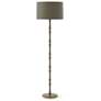 1_Kane 64.5" High Matte Smokey Modern Brass Floor Lamp w/ Celadon Shade
