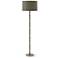 Kane 64.5" High Matte Smokey Polished Nickel Floor Lamp w/ Celadon Shade