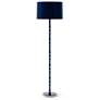 1_Kane 64.5" High Midnight Blue Polished Nickel Floor Lamp w/ Celadon Shade