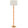 1_Kane 64.5" High Pumpkin And Modern Brass Floor Lamp With Fondine Shade