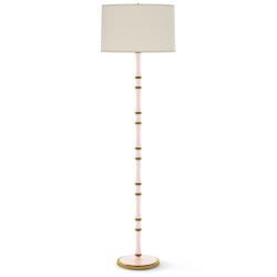Kane 64.5" High Rose Water Modern Brass Finish Floor Lamp w/ Fondine Shade
