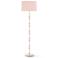 Kane 64.5" High Rose Water Polished Nickel Floor Lamp w/ Celadon Shade