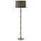 Kane 64.5" High Smokey Taupe Modern Brass Floor Lamp w/ Celadon Shade