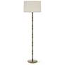 1_Kane 64.5" High Smokey Taupe Modern Brass Floor Lamp w/ Fondine Shade