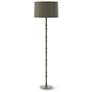 1_Kane 64.5" High Smokey Taupe Polished Nickel Floor Lamp w/ Celadon Shade