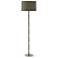 Kane 64.5" High Smokey Taupe Polished Nickel Floor Lamp w/ Celadon Shade