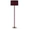 Kane 64.5" High Sugar Plum Polished Nickel Floor Lamp w/ Celadon Shade