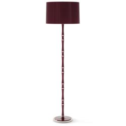 Kane 64.5" High Sugar Plum Polished Nickel Floor Lamp w/ Celadon Shade