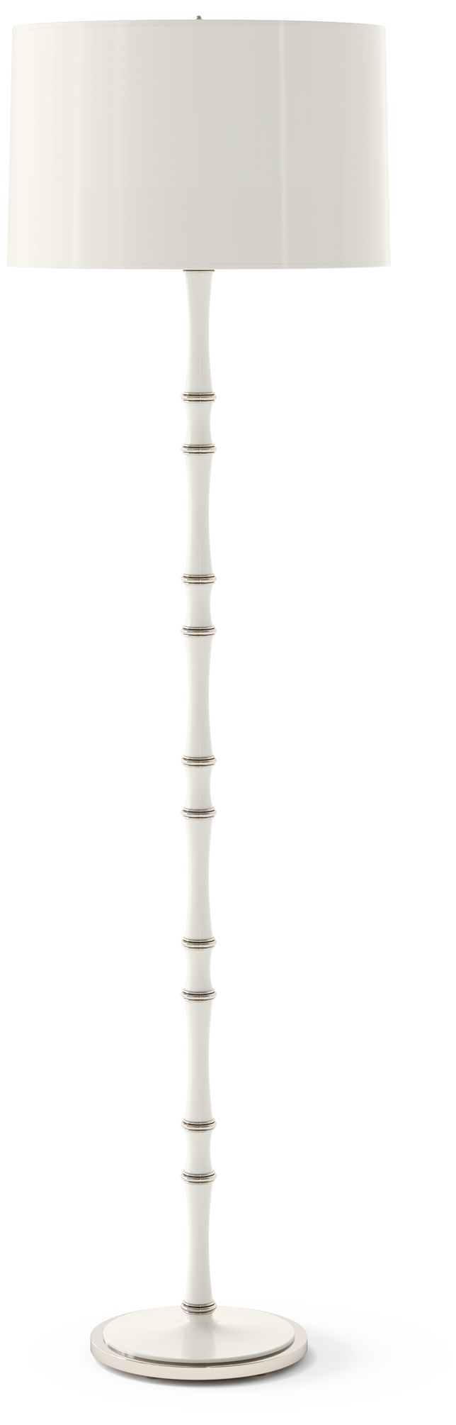 Kane 64.5"H Daisy Polished Nickel Floor Lamp with Celadon Made to Orde