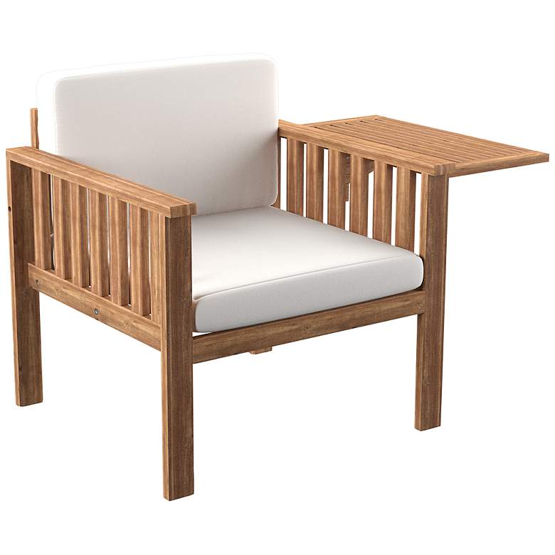 Image 2 Kanmill Natural Outdoor Cushioned Lounge Chair