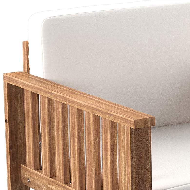 Image 3 Kanmill Natural Outdoor Cushioned Lounge Chair more views