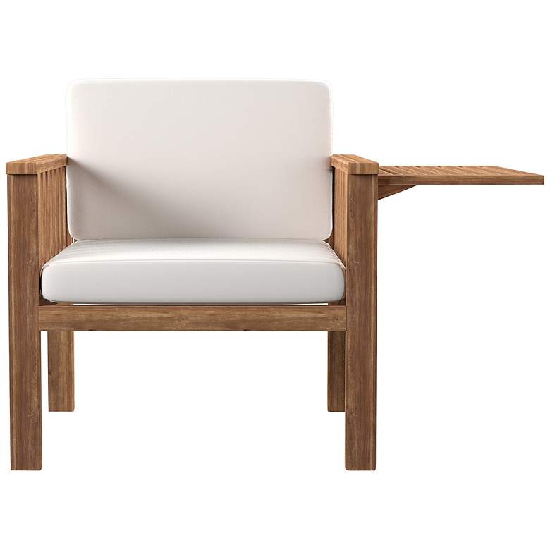 Image 5 Kanmill Natural Outdoor Cushioned Lounge Chair more views