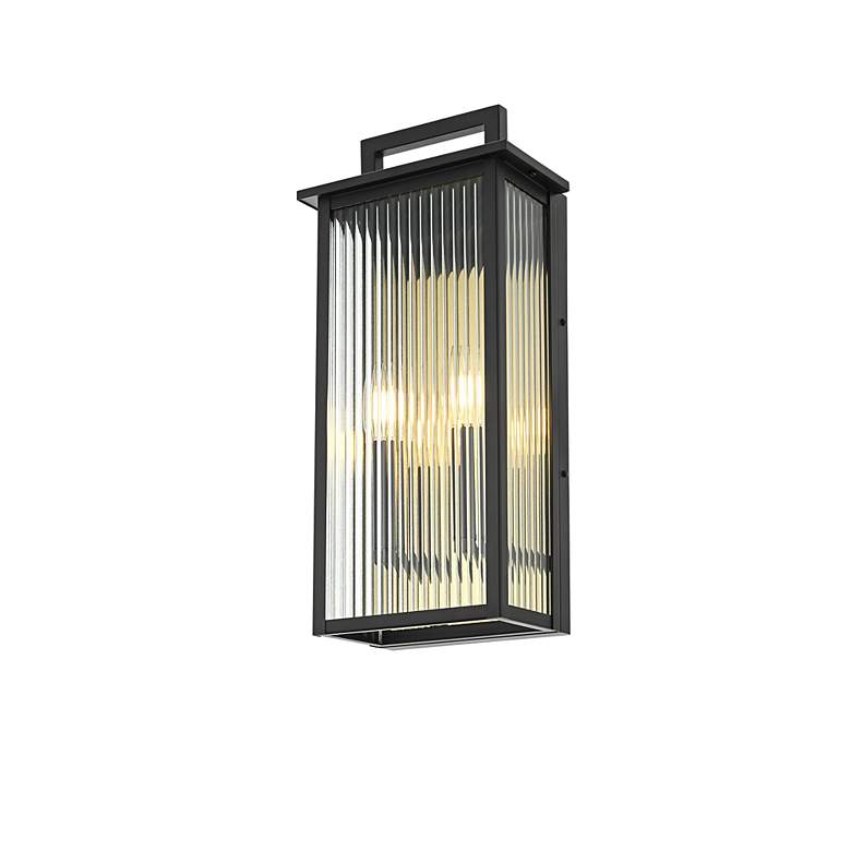 Image 4 Kannon 19" High Black 2-Light Outdoor Wall Light more views