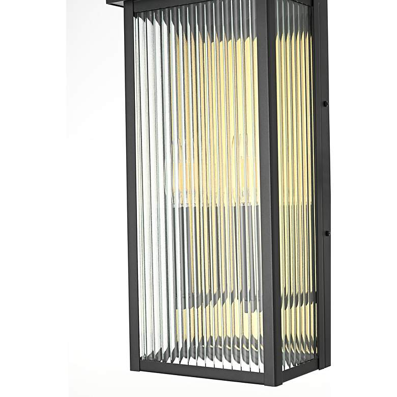 Image 5 Kannon 19" High Black 2-Light Outdoor Wall Light more views