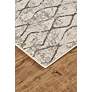 Thumbnail3 of Kano 3872F 6'7"x9'6" Ivory and Charcoal Trellis Area Rug more views