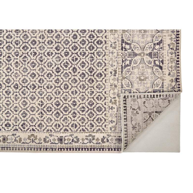 Image 4 Kano 8643874 5&#39;3 inchx7&#39;6 inch Gray Ivory Geometric Floral Area R more views