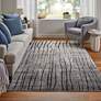 1_Kano Abstract Indoor Gray Area Rug 39LIF 6'-7" x 9'-6"