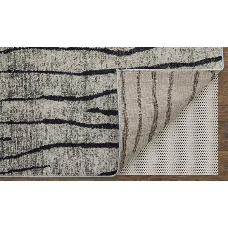 Image 4 Kano Abstract Indoor Gray Area Rug 39LIF 6'-7" x 9'-6" more views