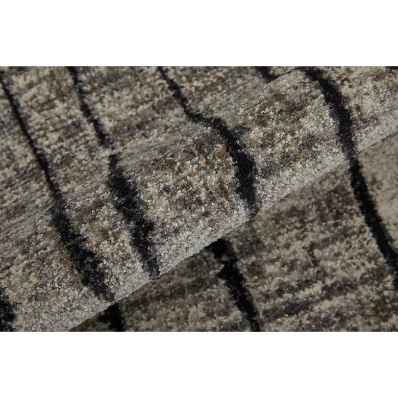 Image 5 Kano Abstract Indoor Gray Area Rug 39LIF 6'-7" x 9'-6" more views