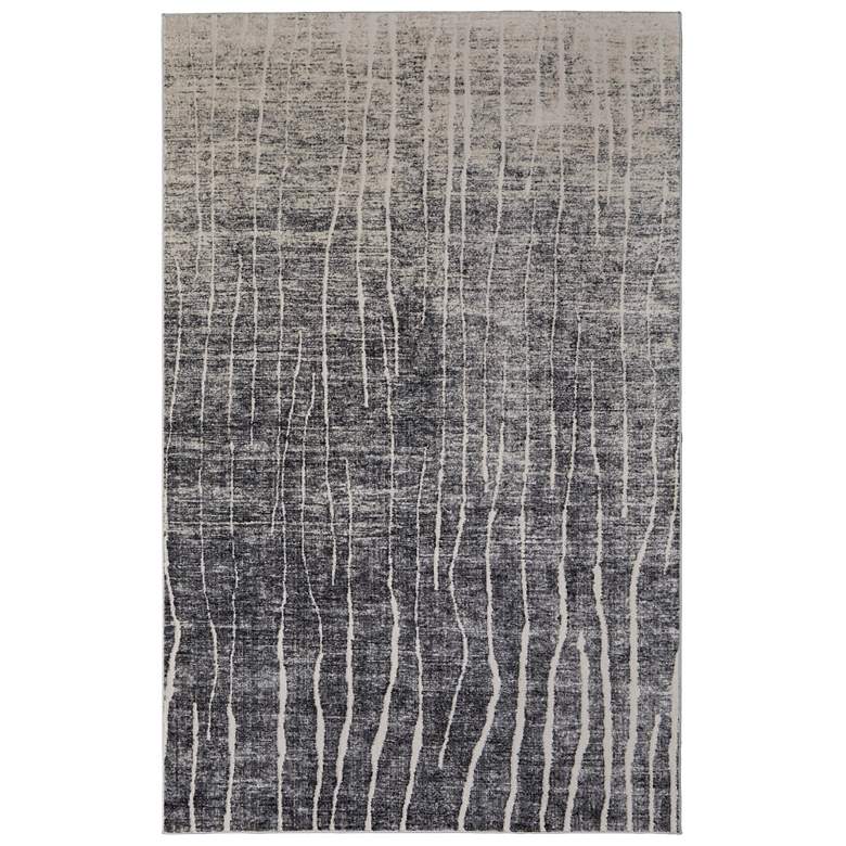 Image 1 Kano Transitional Abstract Soft Indoor Black Area Rug 39LIF