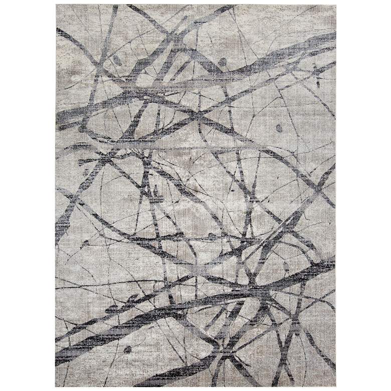 Image 1 Kano Transitional Abstract Soft Indoor Taupe Area Rug 3877F