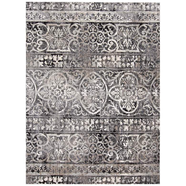 Image 1 Kano Transitional Distressed Soft Indoor Gray Area Rug 3871F