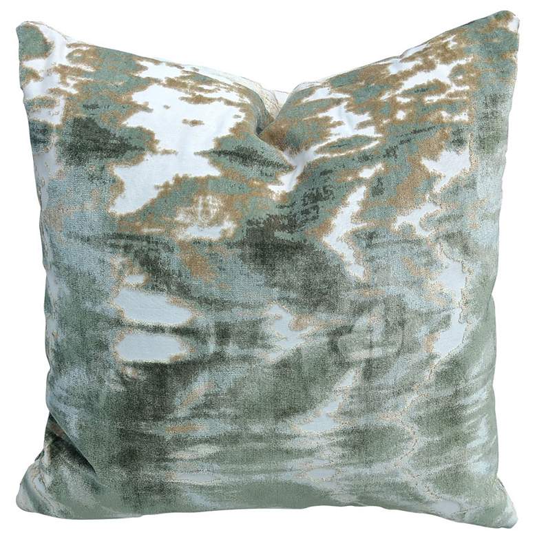 Image 1 Kanoko Eucalyptus Green Multi-Color 24" Square Throw Pillow