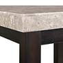 5_Kansas 22" Wide Marble and Espresso Square End Table more views