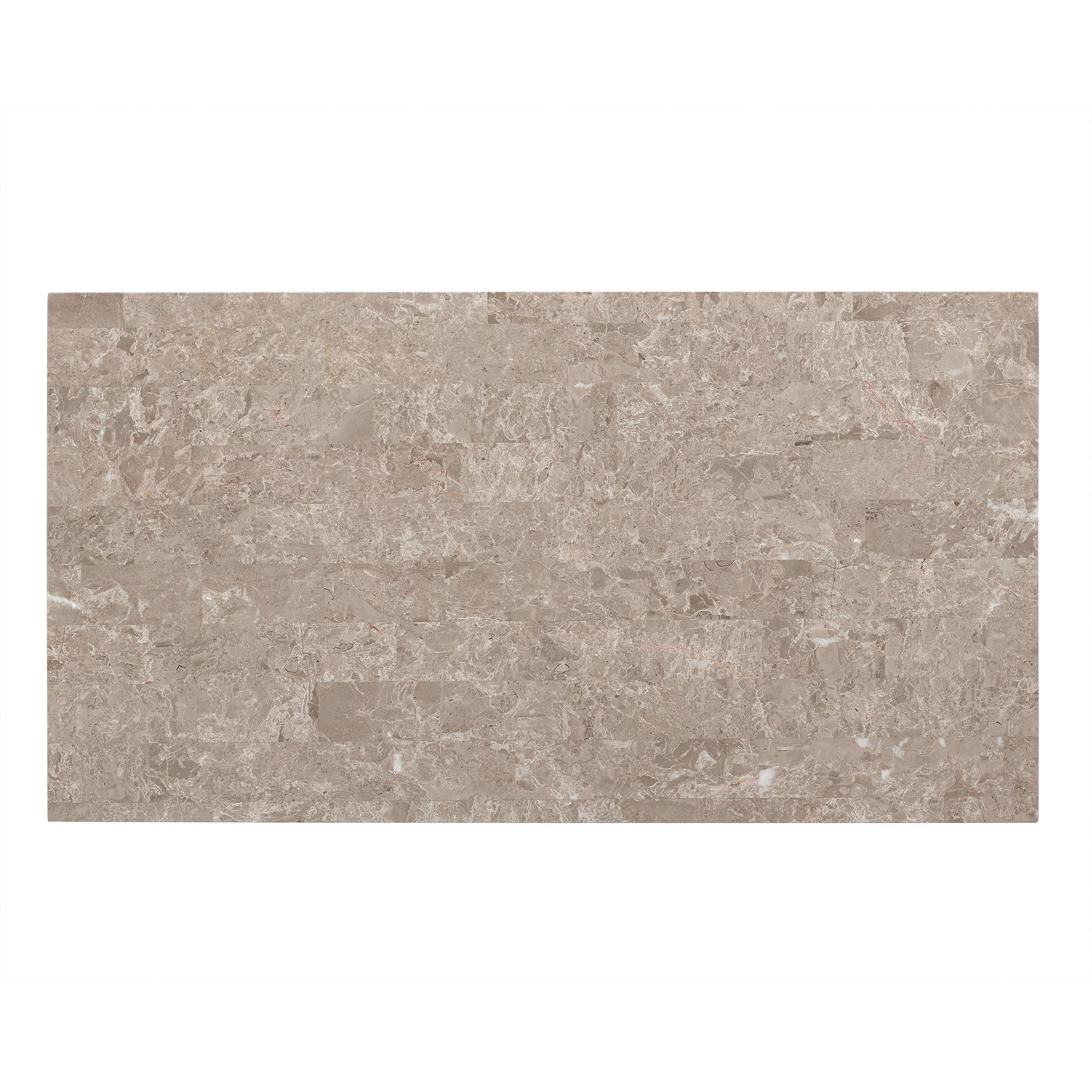 Image 2 Kansas 48"W Marble and Espresso Brown Rectangle Coffee Table more views