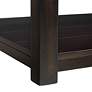 3_Kansas 48"W Marble and Espresso Brown Rectangle Coffee Table more views