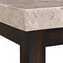 4_Kansas 48"W Marble and Espresso Brown Rectangle Coffee Table more views
