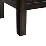 3_Kansas 48" Wide Marble and Espresso Rectangle Sofa Table more views